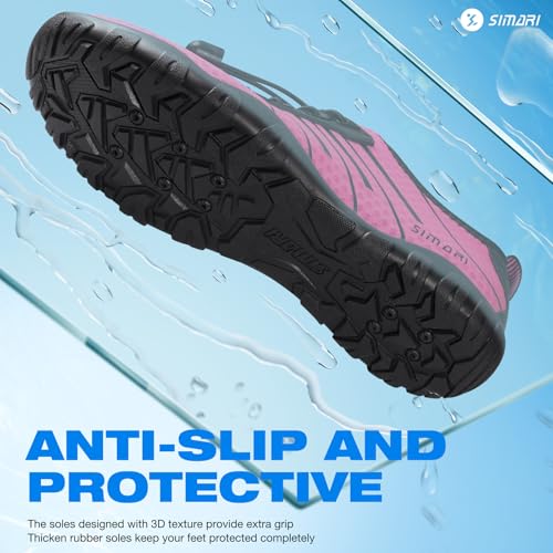Image of SIMARI Water Shoes for Women Men - Barefoot Quick-Dry Aqua Socks | Lightweight Swim Shoes for Surfing, Swimming, Beach Sports, Kayaking, Diving | Non-Slip Design