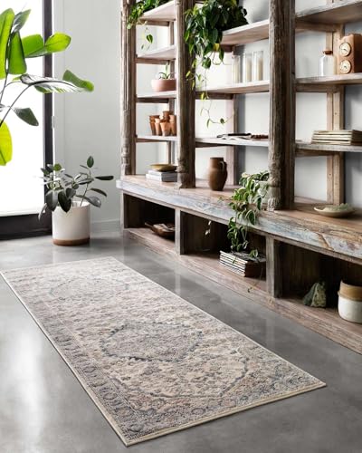 Image of Loloi Teagan Natural /Lt. Grey 6'-7 inch x 9'-2 inch Area Rug