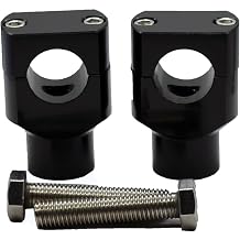 1" Motorcycle Handlebar Risers Compatible for Harley Davidson Sportster V-star Shadow ATV Dirt Pit Bike BLACK