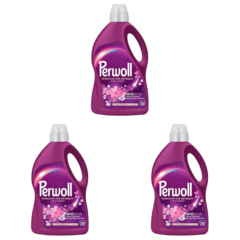 Perwoll Çiçek Cazibesi Renkli 2,75L 3lü paket