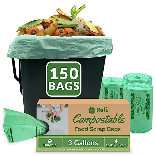 Image of Reli. Compost Bags 3 Gallon (150 Count) | ASTM D6400 Certified