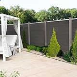 Home Deluxe Sichtschutzzaun CALLADO - 4 x Element + 6 x Pfosten I Blickschutz Windschutz Sonnenschutz