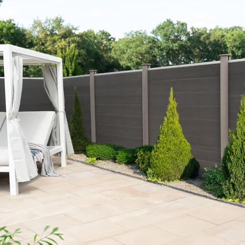 Home Deluxe Sichtschutzzaun CALLADO - 4 x Element + 6 x Pfosten I Blickschutz Windschutz Sonnenschutz