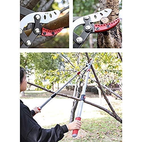 Cesoie da potatura, cesoie per siepi per Rami di Alberi Attrezzo da Giardinaggio di qualità Taglio Facile Leggero Allungabile rapido Potatore da Giardino 72-99 CM