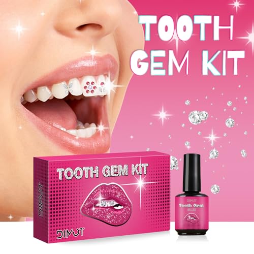 Image of LMDGDS Tooth Gems Kit for Teeth Gems Kit with Light,139 Professional Tooth DIY Gem Kit Tooth Jewelry Gems Kit 2025 New for Man&Women