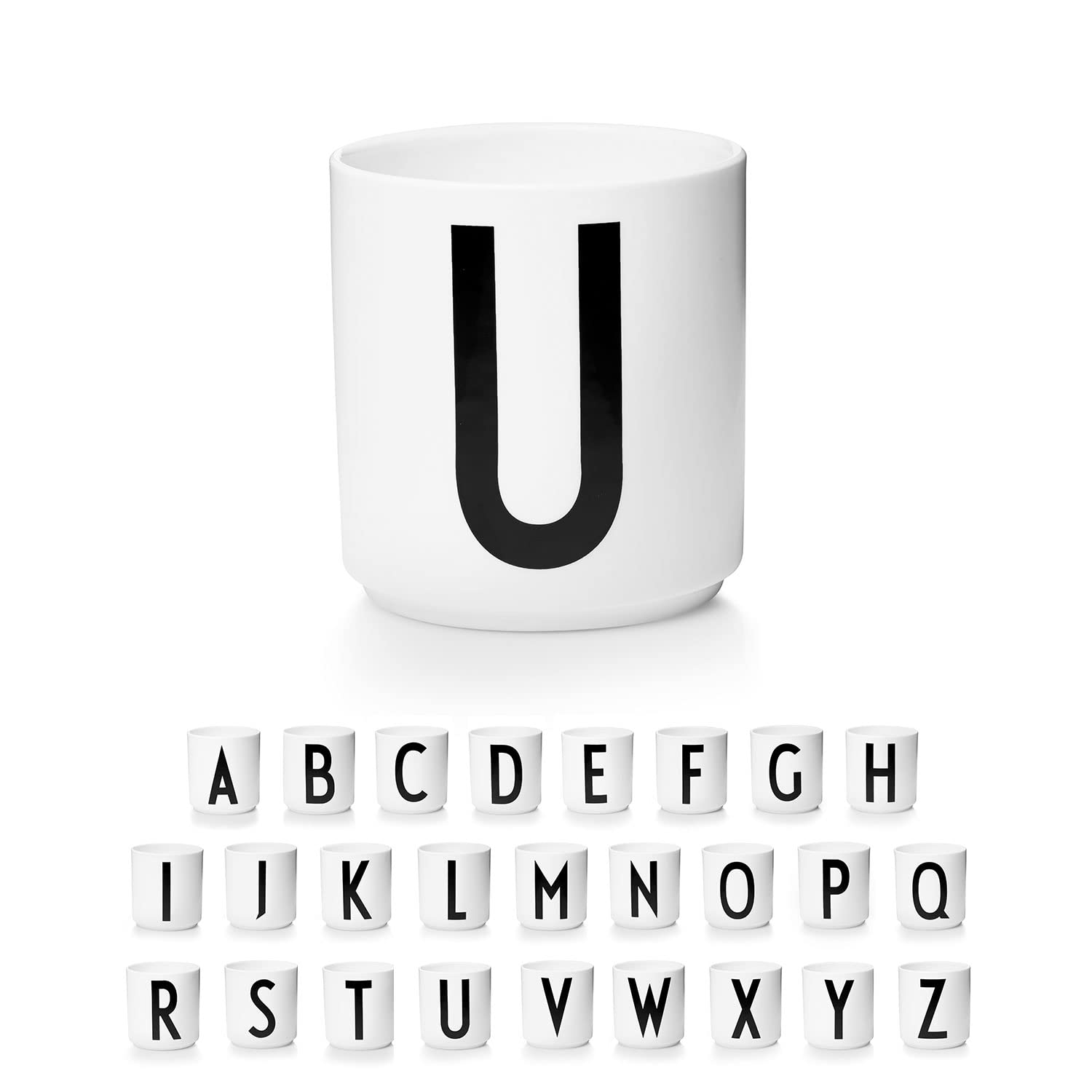 Design Letters Coffee Cup (A-Z) | Gift for Men, Gifts for Women & Friend Gifts | Porcelain Coffee Mug | Personalised Gift | Tea Cup | Initial Mug for Table Decoration | Letter Mug | White Mug 250 Ml