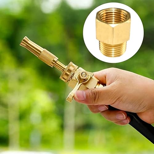 Sdtc Tech H-BRASS-12F-14M-2 2-Pack Brass Pipe Fitting 1/4 Inch Npt Thread Male To 1/2 Inch Npt Thread Female Reducer Adapter thumb #6