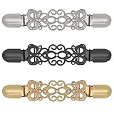 ROPAKED 3 Pcs Cinch Clips Vintage Sweater Clips Dress Clip Back Cinch Shawl Cardigan Collar Clip to Tighten Dress Pant Waist Tightener for Women