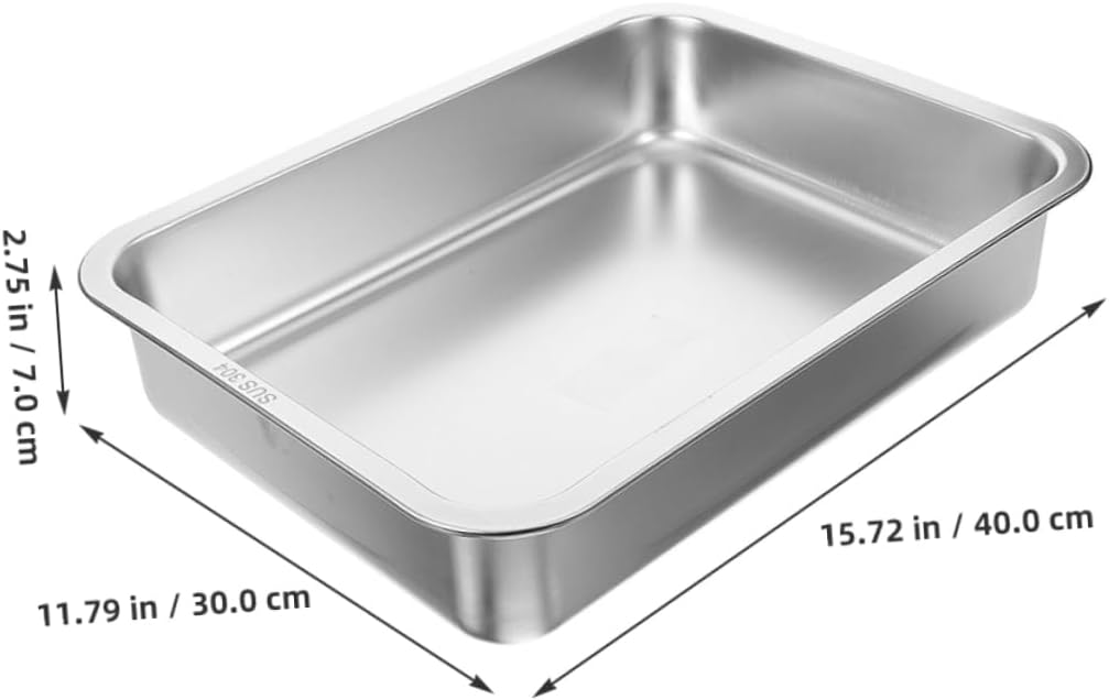 SUPVOX Open Litter Box for Small Pets Nonstick Cat Litter Pan Design for Easy Cleaning Spacious Dimensions for Comfort