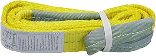 Indusafe 2”x6FT Lift Sling Straps, 2 Ply Polyester Rigging Straps, 6200LBS Load Capacity Flat Eye-Eye Web Sling for Hoist, Tree Stumps, Heavy Duty Cargo