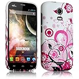 Seluxion - Housse Etui Coque Semi Rigide pour Wiko Darkmoon avec Motif HF30 + Film de Protection
