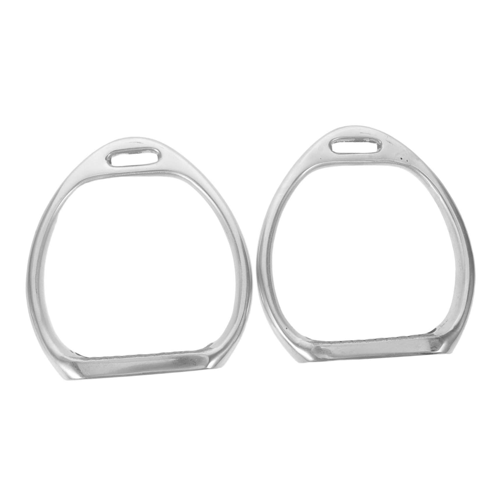 Estribo de Silla de Montar Inglés, Estribo Ecuestre de Aleación de Aluminio, Plata, Fácil de Limpiar, Comodidad y Reducción de Fatiga, para Caballo y Silla de Montar, Equitación