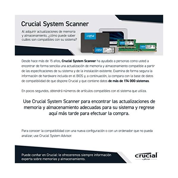 Crucial BX500 de 480 GB hasta 540 MB/s, SSD interno, 2,5 pulgadas, negro - Imagen 5