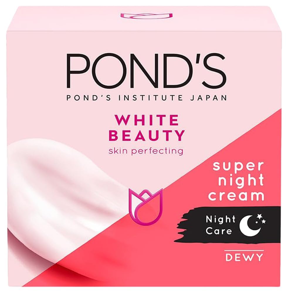 POND'SBright Beauty Serum Night Cream, with Niacinamide, Vitamin E, and Glycerin, 50g