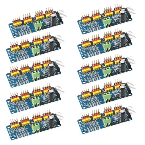 Image of 10Pcs PCA9685 16 Channel 12 Bit PWM Servo Driver Board IIC Interface PCA9685 Module Controller Compatible with Raspberry Pi
