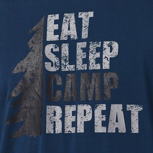 Cuddl Duds Sleepwear for Men Long Sleeve Graphic Print Shirt and Lightweight Classic Pant Pajama Set2