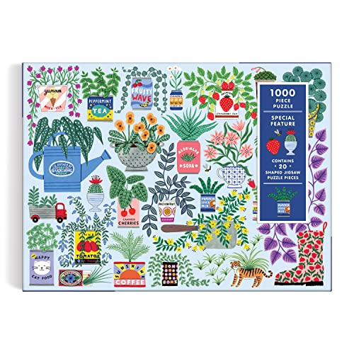 Planter Perfection 1000 Piece Puzzle with Shaped Pieces from Galison - 27" x 20" Puzzle with 20 Uniquely Shaped Pieces, Colorful Artwork, Thick & Sturdy Pieces, Challenging & Fun Activity for Adults - Image 10