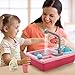 CUTE STONE Color Changing Play Kitchen Sink Toys, Children Electric Dishwasher Playing Toy with Running Water,Upgraded Real Faucet and Play Dishes,Pretend Role Play Toys for Kids Boys Girls
