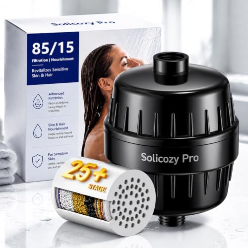 Shower Filter for Hard Water &amp; Shower Water Softener, Sensitive Skin &amp; Hair