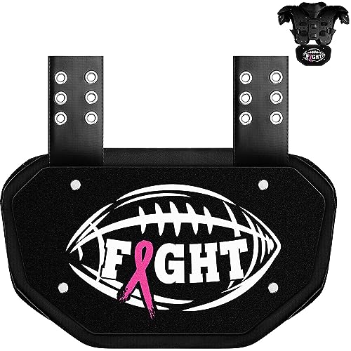 Liliful Football Back Plate Lower Back Pads for Football Players with High Impact Foam Backing Adult Backplate Football for Fall Sports Shoulder Pads Adult Rear Protector (Ribbon)