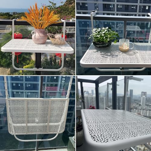 Table suspendue pour balcon réglable pour optimiser les petits espaces - 7