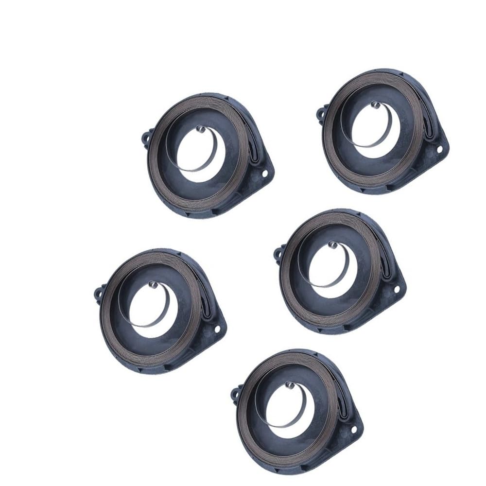 5X Muelles de Retorno de Retroceso compatibles con motosierras 445, 450, 445E, 450E, 455E, 460, 461 y 455. Reemplazo de Pieza Compatible con 537241701.