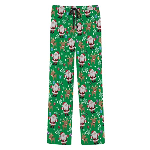 Mens Pajama Pants Halloween Christmas Cotton Soft Plaid Pajama Pants Funny Snowman Print Bottoms Comfy Sleepwear2