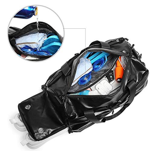 Metallic Women Stylish Gym Duffle Bag School,Ballet Dance Bag for Girls with Shoe Compartment and Wet Pocket