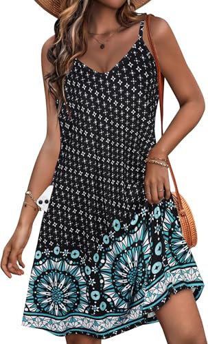 Image of JOELLYUS Womens Spaghetti Strap Dress Summer Dresses Beach Cover Ups Casual Sundresses with Pockets 2026