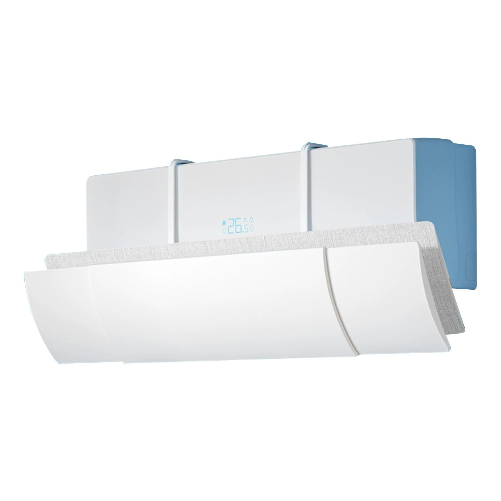 YGER JZGB Wall Vent Deflector, Air Conditioner Deflector with Filter, Retractable Panel, PP Material, for Wall Mounted Air Conditioner