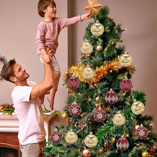 Boules de Noël pour Décoration Festive Classique et Fête Maison - 3