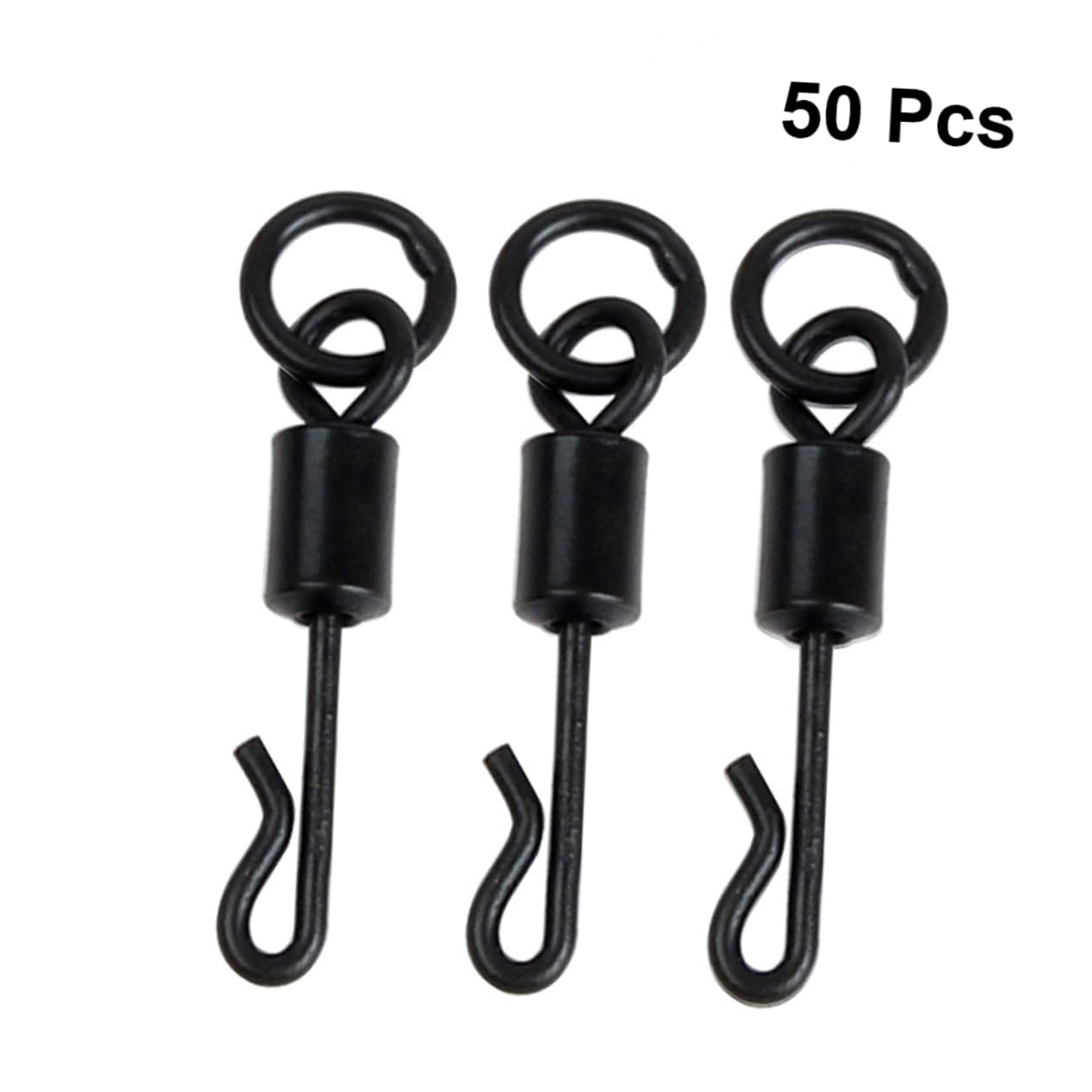 HANABASS 150 STK Angelhaken-Anschlüsse Quick Connect roststop Schnelle Verbindung Fisch Nudelholz Angelrollenwirbel Angelwirbel Angeln Angelstecker Schnappstift Angelzubehörset