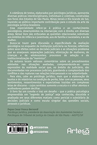 Avaliação Psicológica e lei: Adoção, Vitimização, Separação Conjugal, Dano Psíquico e Outros Temas