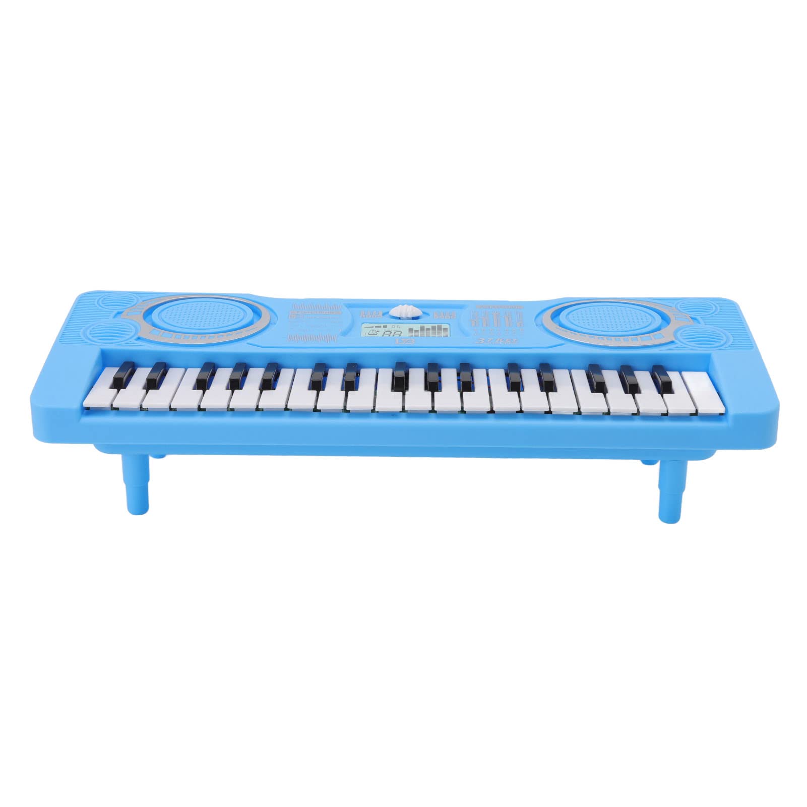 RIZGHWOY 37 Children's Touches From the Piano Keyboard Toy Improve Eye Coordination for Children for Educational Music Instruments (Blue)