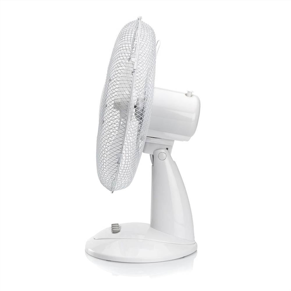 Ventilatore portatile da tavolo 12 pollici, leggero, 40 Watt, 3 velocità, oscillazione grandangolare, flusso d'aria, testa di inclinazione regolabile, ventilatore da scrivania (ventilatore da