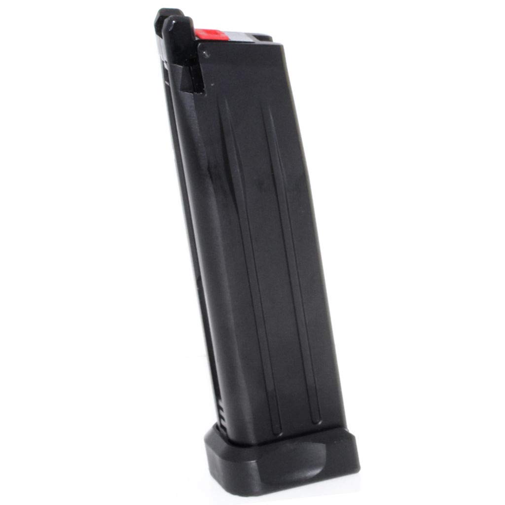 Airsoft Softair EMG STI™ 2011 DVC3 30rd Co2 Magazin für Army R501 R601 / KJ KP-05 / Zeon/EMG SAI STI TTI/AW/WE/Tokyo Marui Hi-Capa GBB Pistole Schwarz