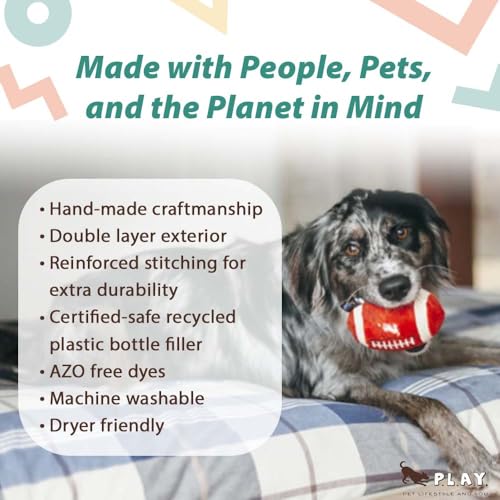 P.L.A.Y. PET Lifestyle and You - Plüsch Spielzeug für Hund - Back to School Collection - Football