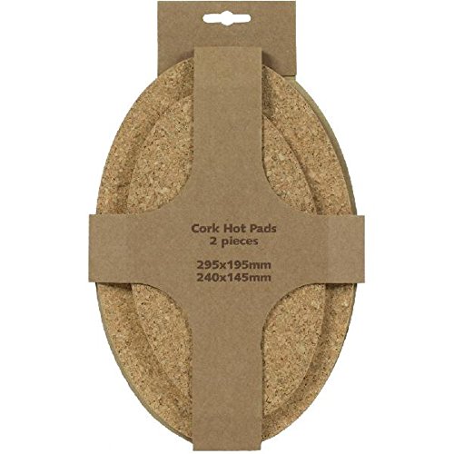 Viking 200-NPO 2 Pieces Hot Pad Set, Oval, Brown
