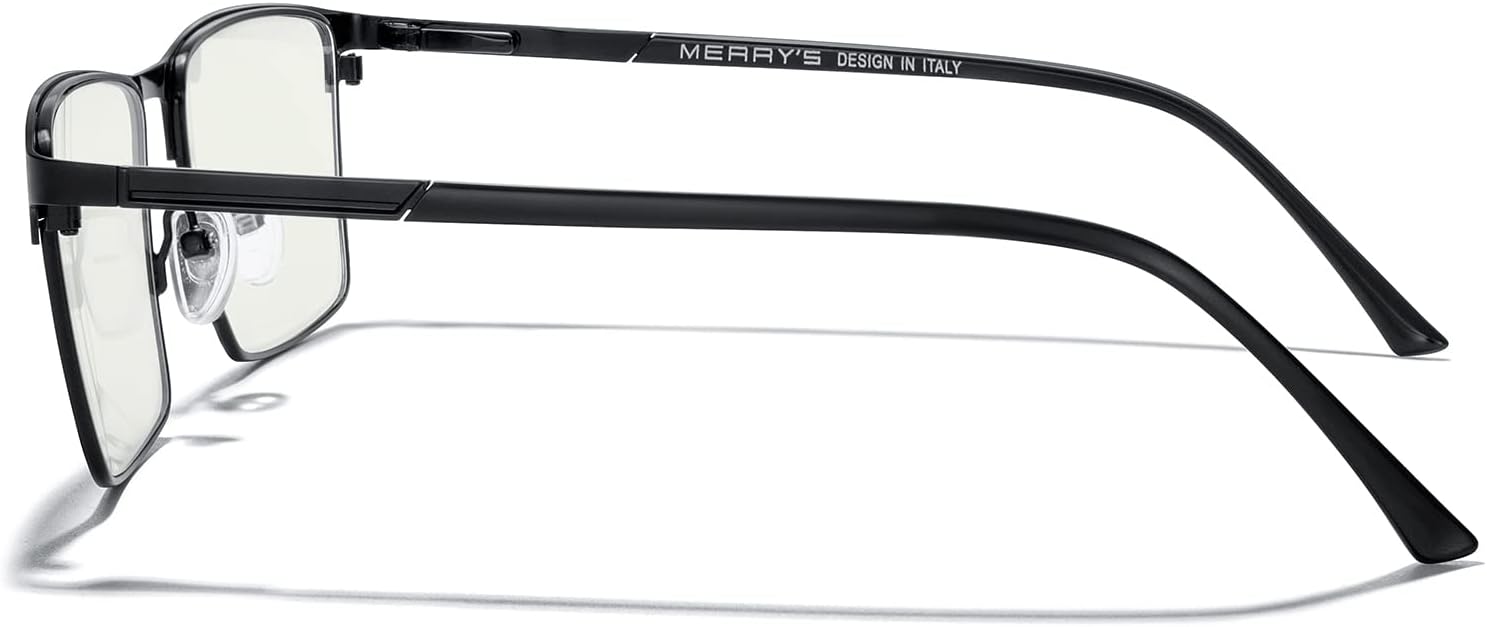 MERRY'S Men's Blue Light Blocking Glasses - Vintage Computer Reading Glasses for Men - Image 3
