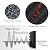 Foroomaco Half-Slash Acoustic Foam Panels, 12 x 12 x 2 in, 12 Pack, Black