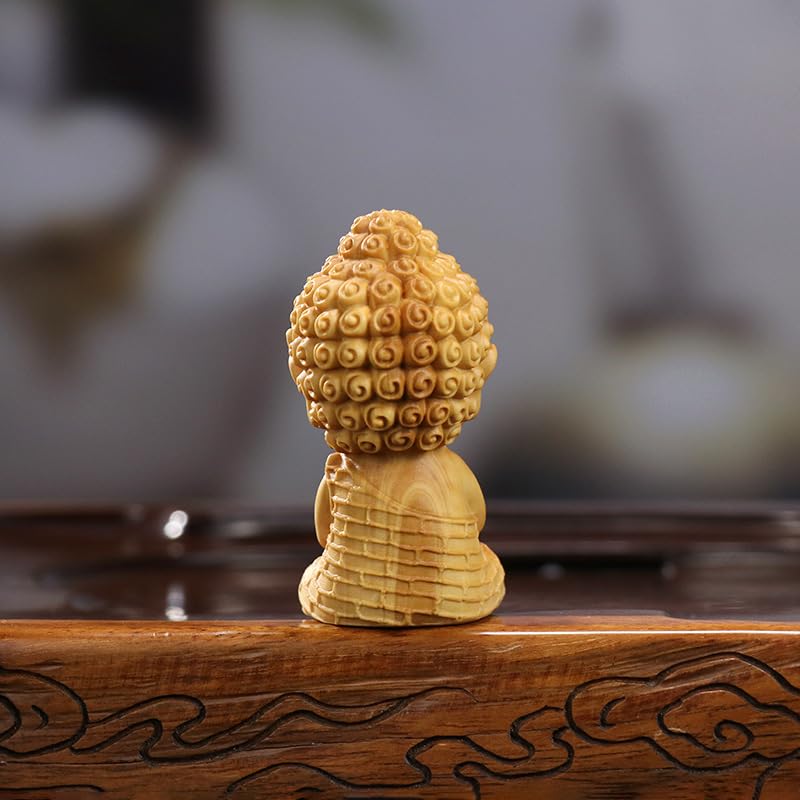 Statue de base en bois artisanale TUSUOD œuvre d'art à offrir - 7