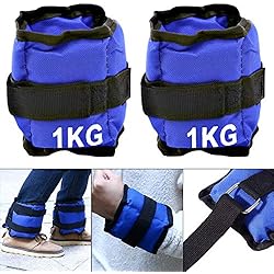 Pesas De 1 Kilo Precio ALLPER Pack de 2 Pesas de 1 Kilo, 0,5 kg por Pesa. para Tobillos y/o muñecas, TAMAÑO: 28 x 10 cm. para Correr, Gimnasio, Footing. Correas Ajustables, Transpirable. Máxima Comodidad.