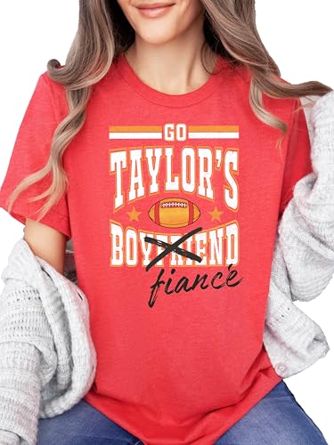 Go Taylor's Fiance Crossed Out Boyfriend Shirt for Women, Teens & Kids Funny Football Fan Tee2