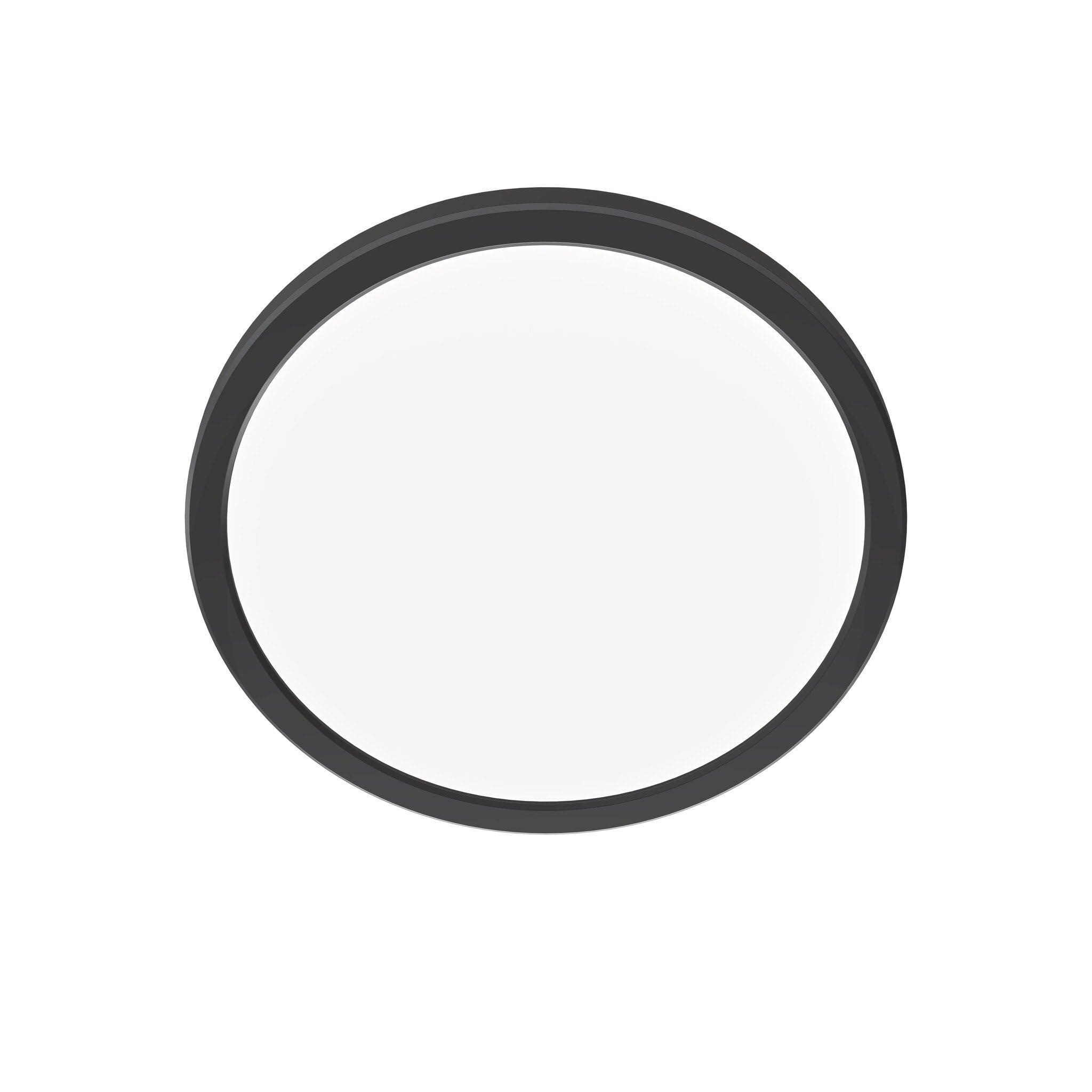 Ledvion - LED Ceiling Light Black (Ø24.4cm, 13W, 2700K, 1130 Lumen) IP44, Integrated LED, Surface-Mounted Spotlight