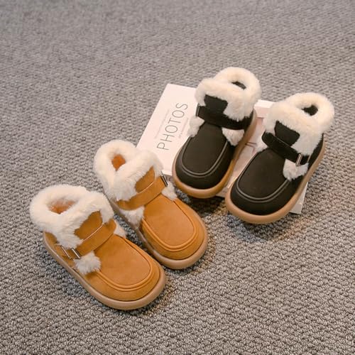 Girls Platform Snow Boots Winter Boots F𝐮r Snow Boots Ankle Booties Fuzzy Warm Boots For Toddler Kids Slip On Boots4