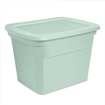 Amazon.com: Sterilite 8 Pack Tote, Plastic Stackable Storage Bin ...