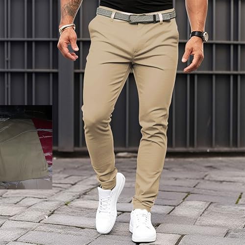 Straight Thin Pants Casual Men's Slim Thin Elasticity4