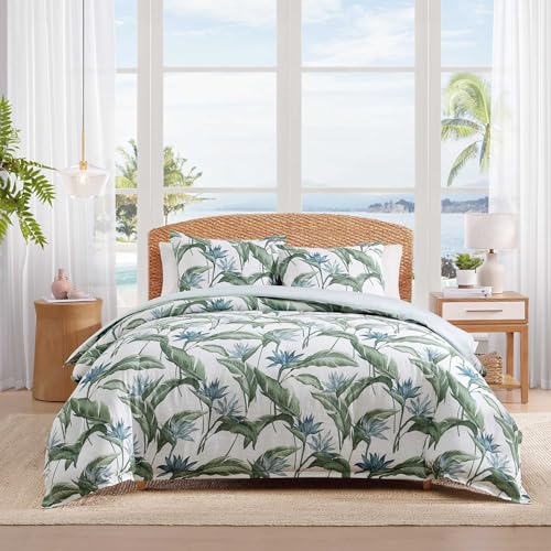 Tommy Bahama Queen Comforter Set Birds of Paradise Blue