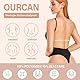 OURCAN Niedriger Rücken Bodysuit Figurenformend Damen Body Formender Body Shaper Bauchweg Sculpting Shapewear Verstellbarer Schultergurt Schwarz XS