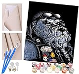 ToeTs peinture par numero adulte Cadeau de Peinture à l'huile de Bricolage numérique Chiot animal portant des lunettes pour Enfants Adultes Peindre par Nombre Kits Home Decor 16 * 20 Pouces